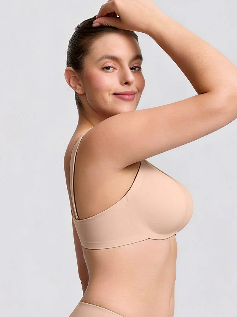 Cut Out Wireless Bra Seamless Jelly Support 