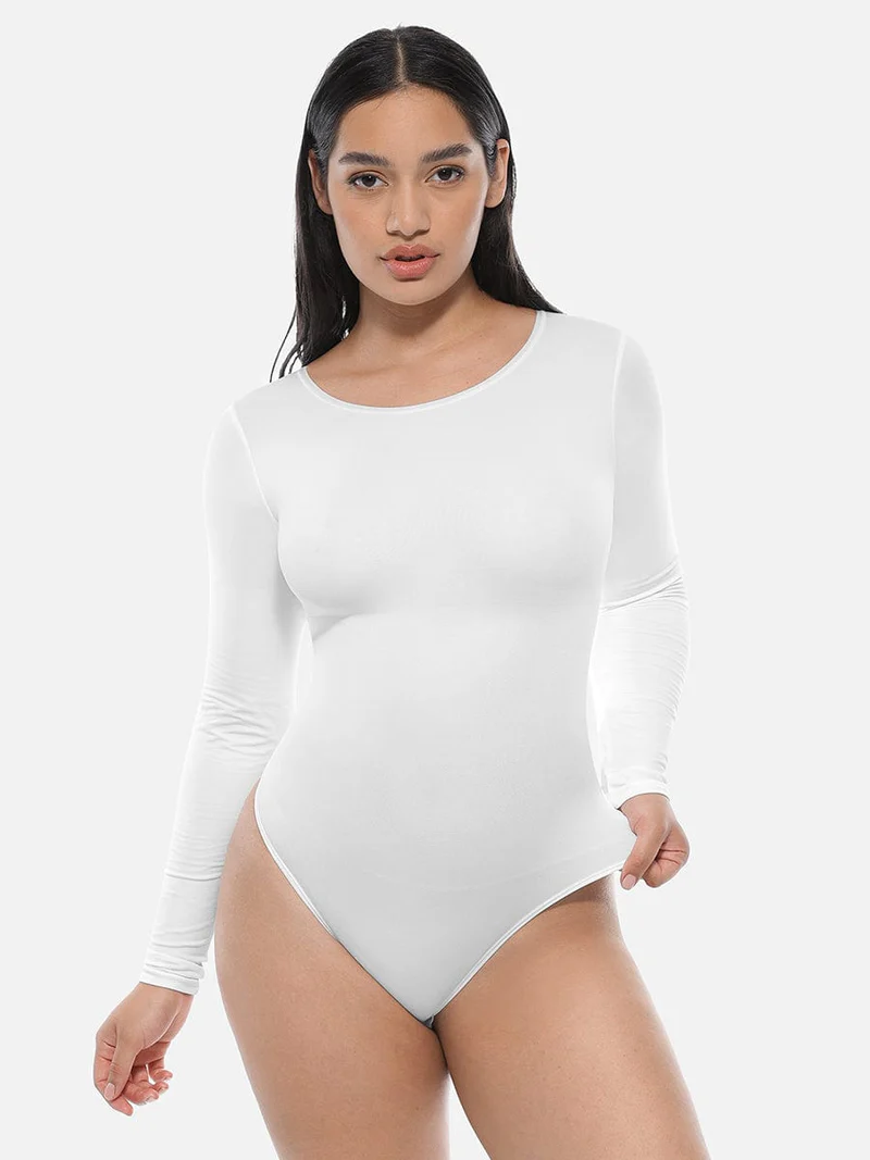 Seamless Long Sleeve Stretch Bodysuit