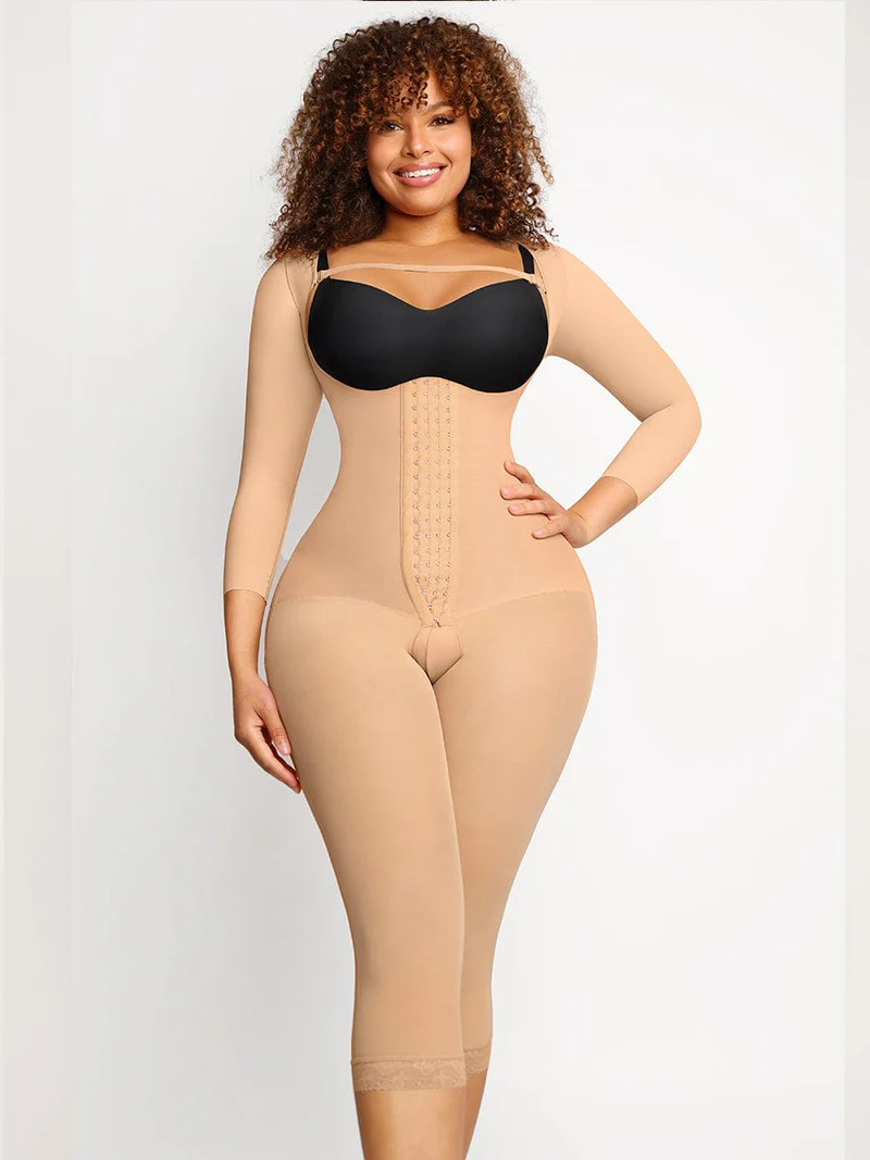  U-shaped Free Cutting Cuff Design Postsurgical Breast Support Butt Lifting Shapewear