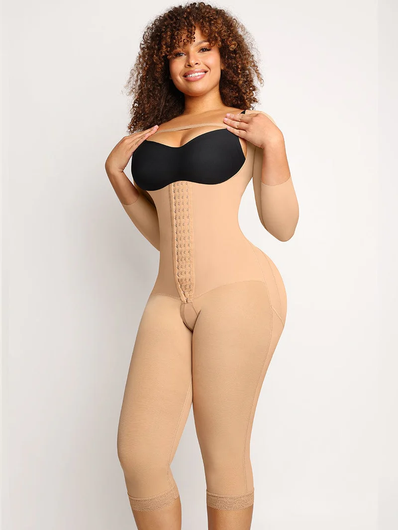 U-shaped Free Cutting Cuff Design Postsurgical Breast Support Butt Lifting Shapewear