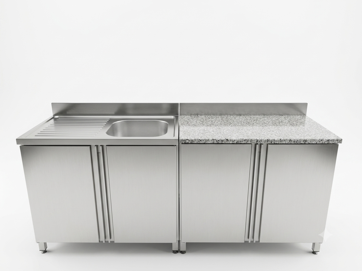 Stainless Steel Kitchen Workbench with Sink