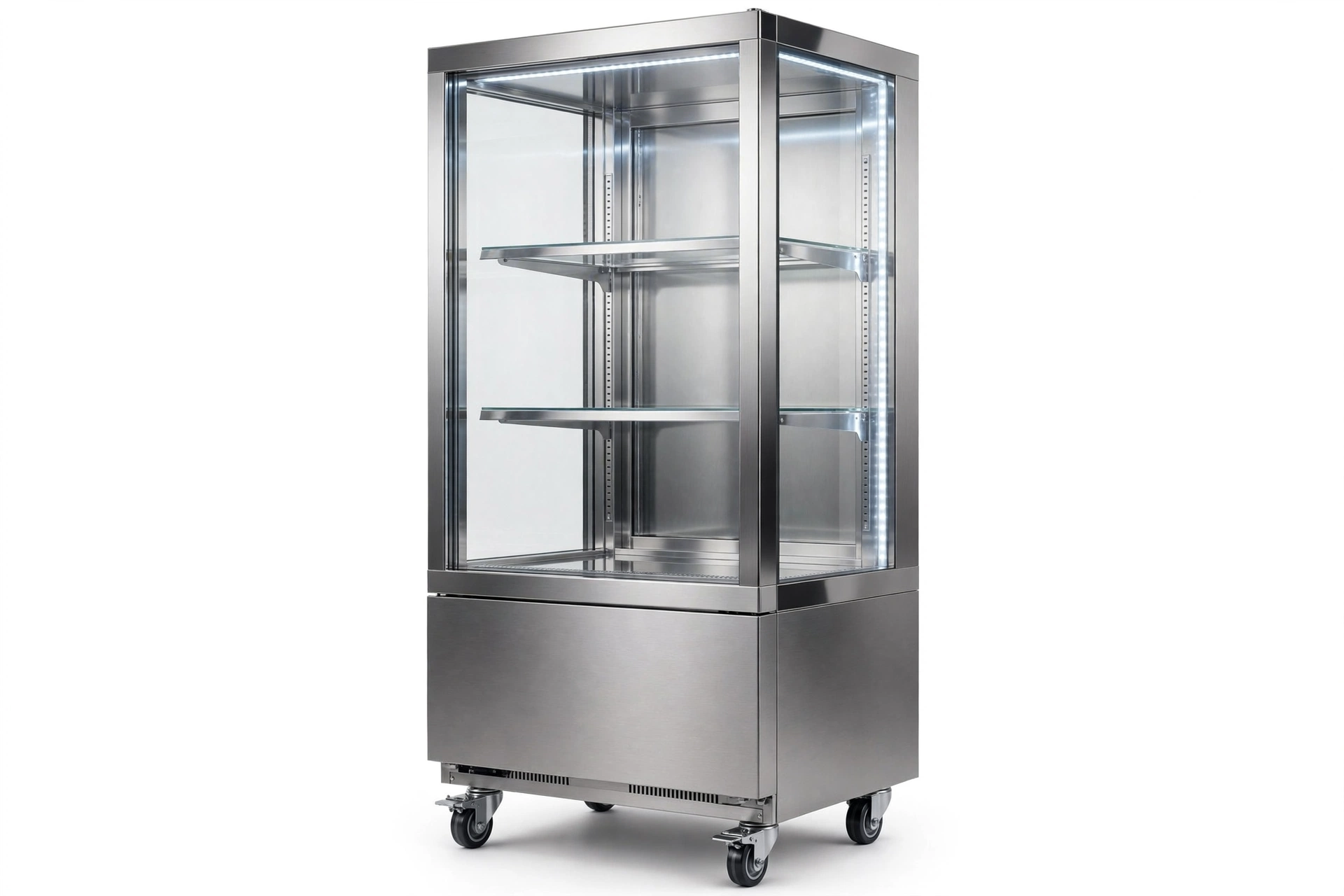 Stainless Steel Display Refrigerator