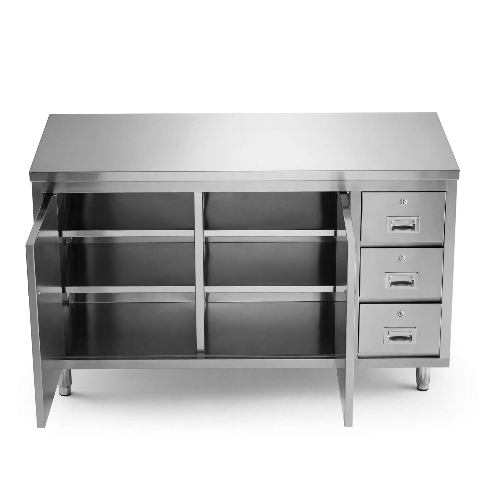 Stainless Steel Work Table with Drawers