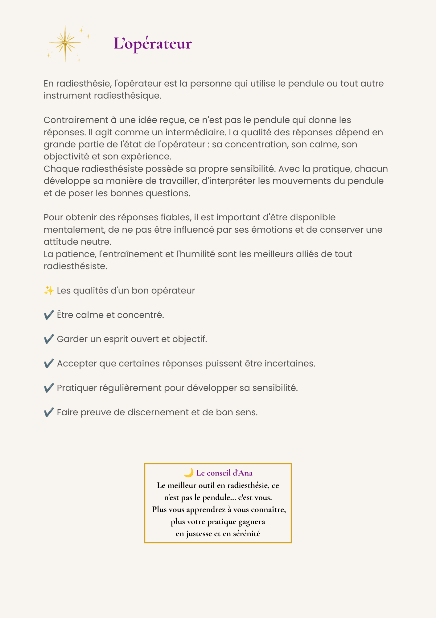 Guide l'Art du Pendule 