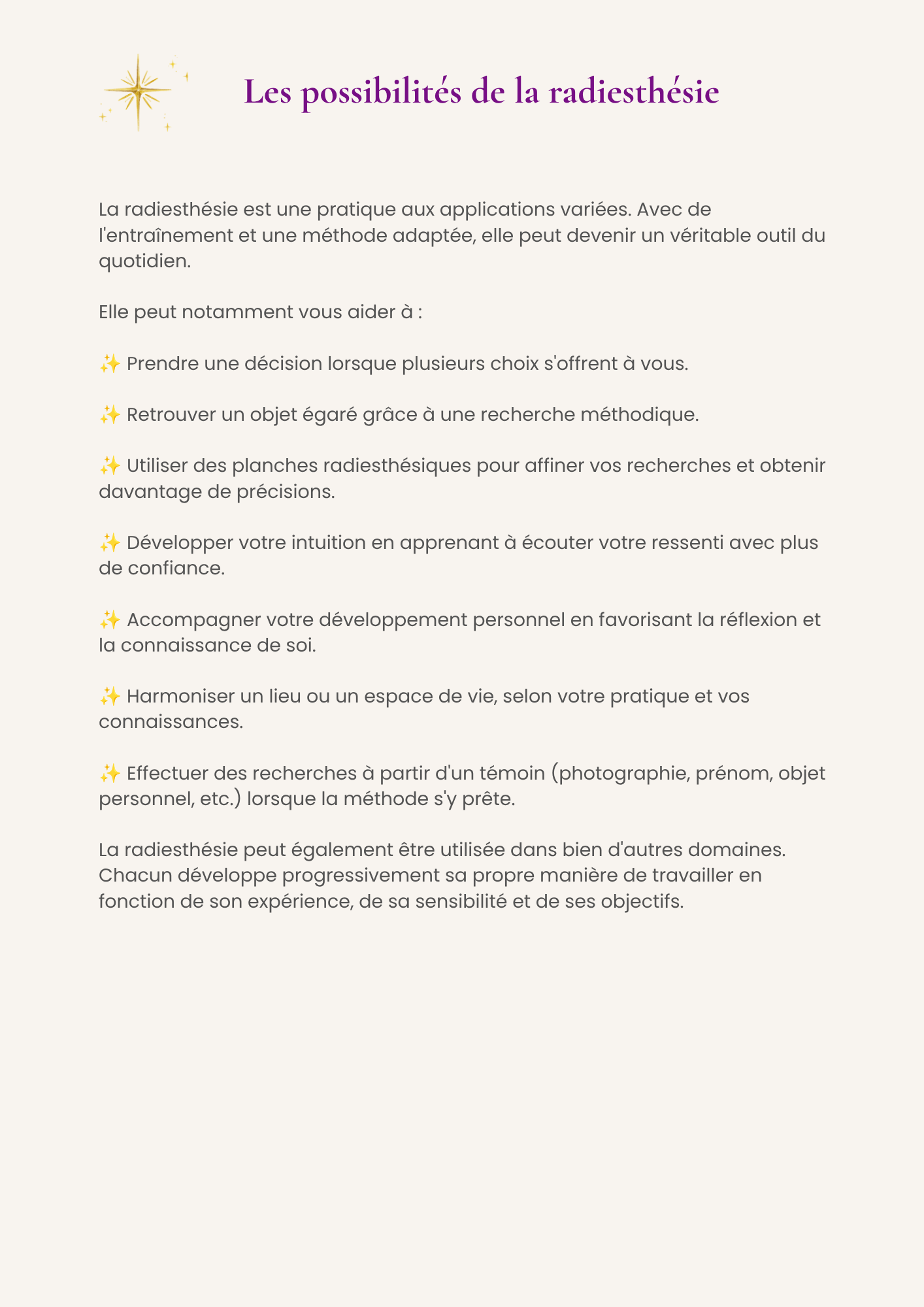Guide l'Art du Pendule 
