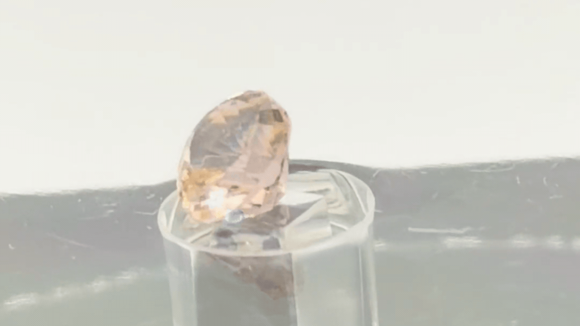 Sterling Silver Morganite Ring size 7