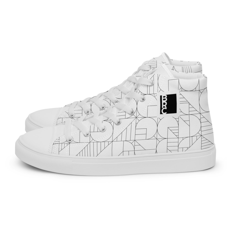 Men’s high top canvas shoes