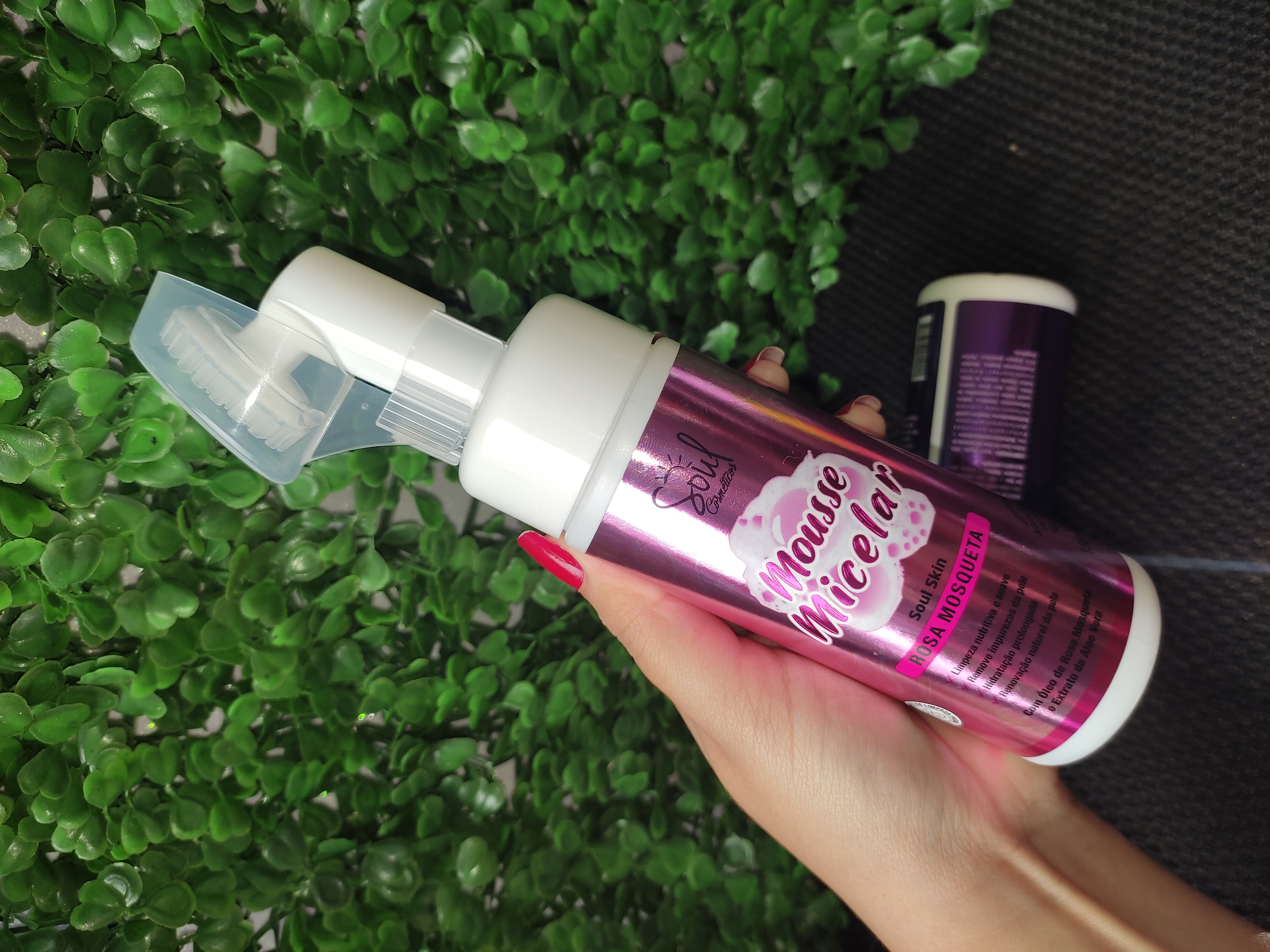 Mousse micelar de limpeza facial 