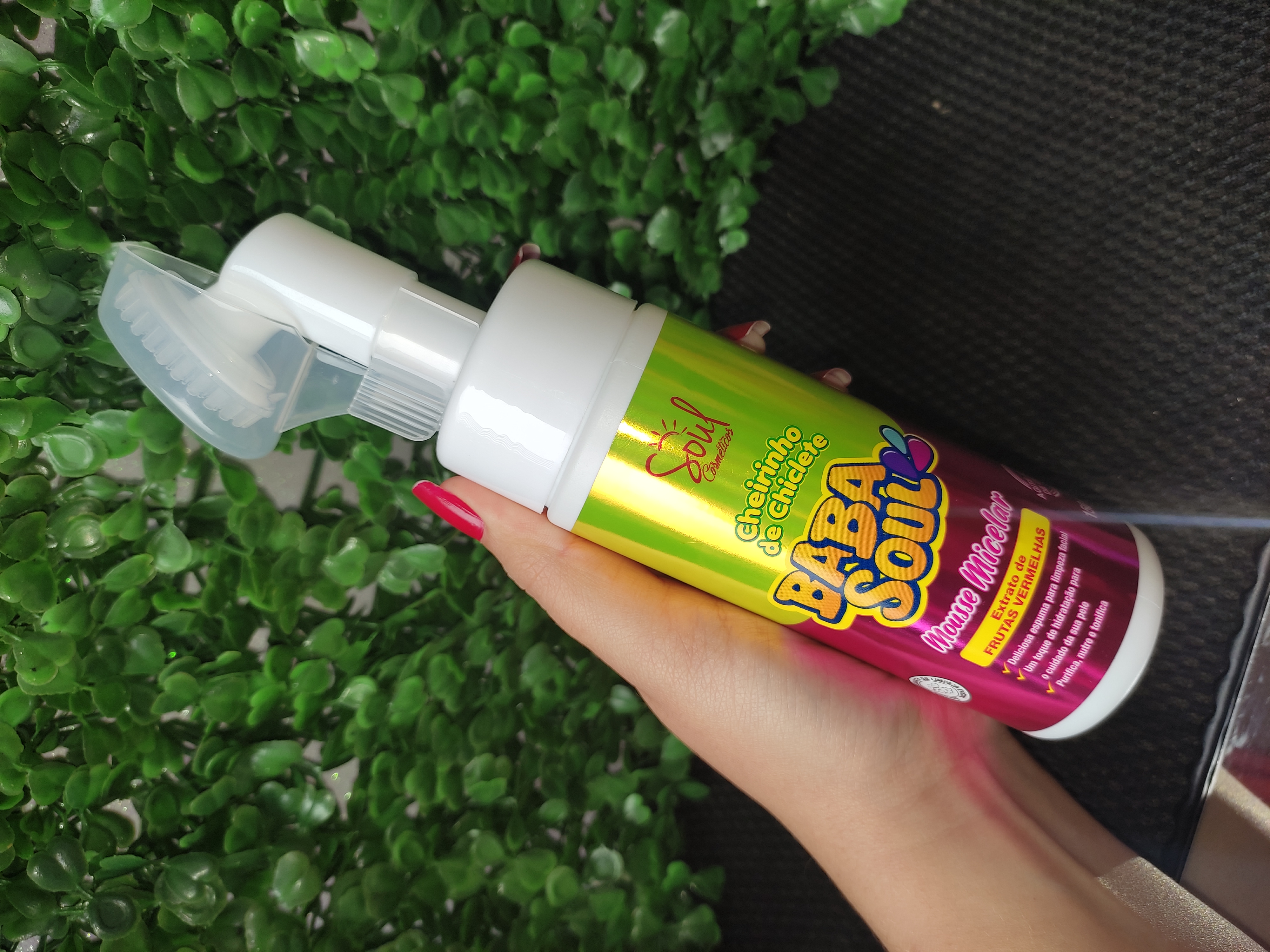 Mousse micelar de limpeza facial 