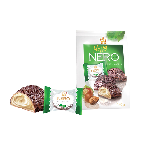 Happy Nero Nuts Wafers 140g x 10
