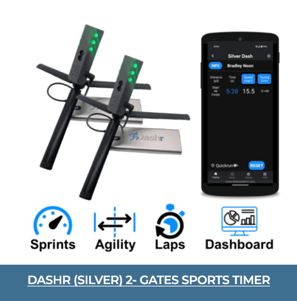 Dashr Silver 2-Gate Sports Timer