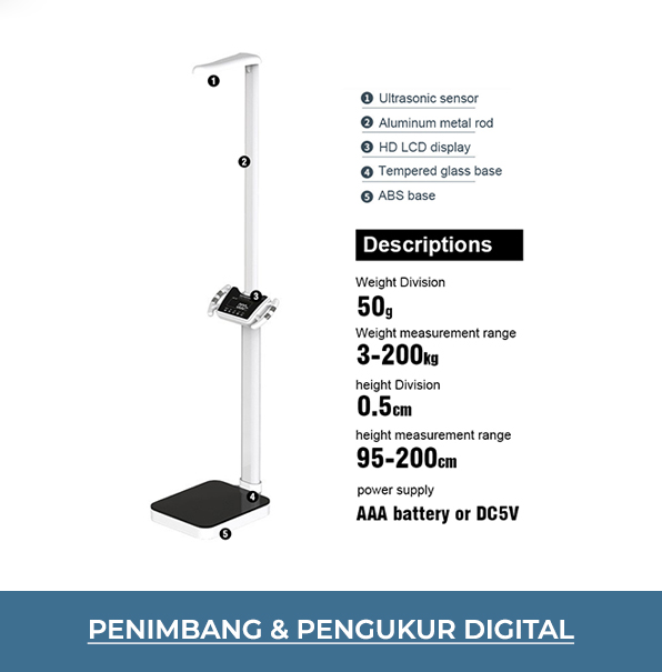 Digital Weight and Height Measuring Scale