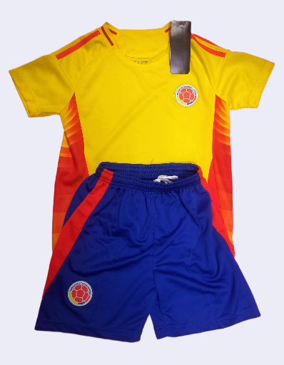 Kids Colombia Soccer Jersey Set