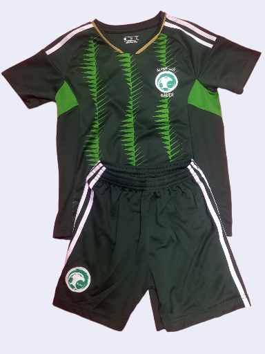 Kids Saudi Soccer Jersey Set