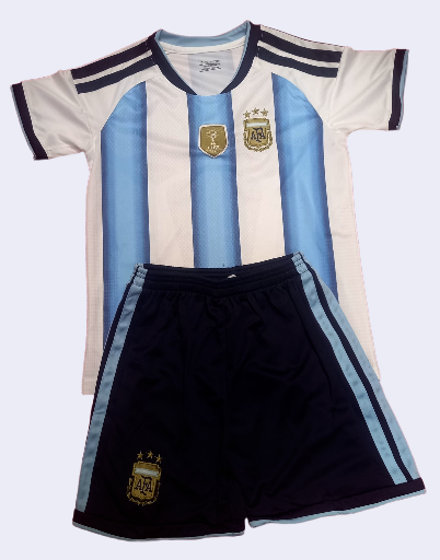 Kids Argentina Soccer Jersey Set