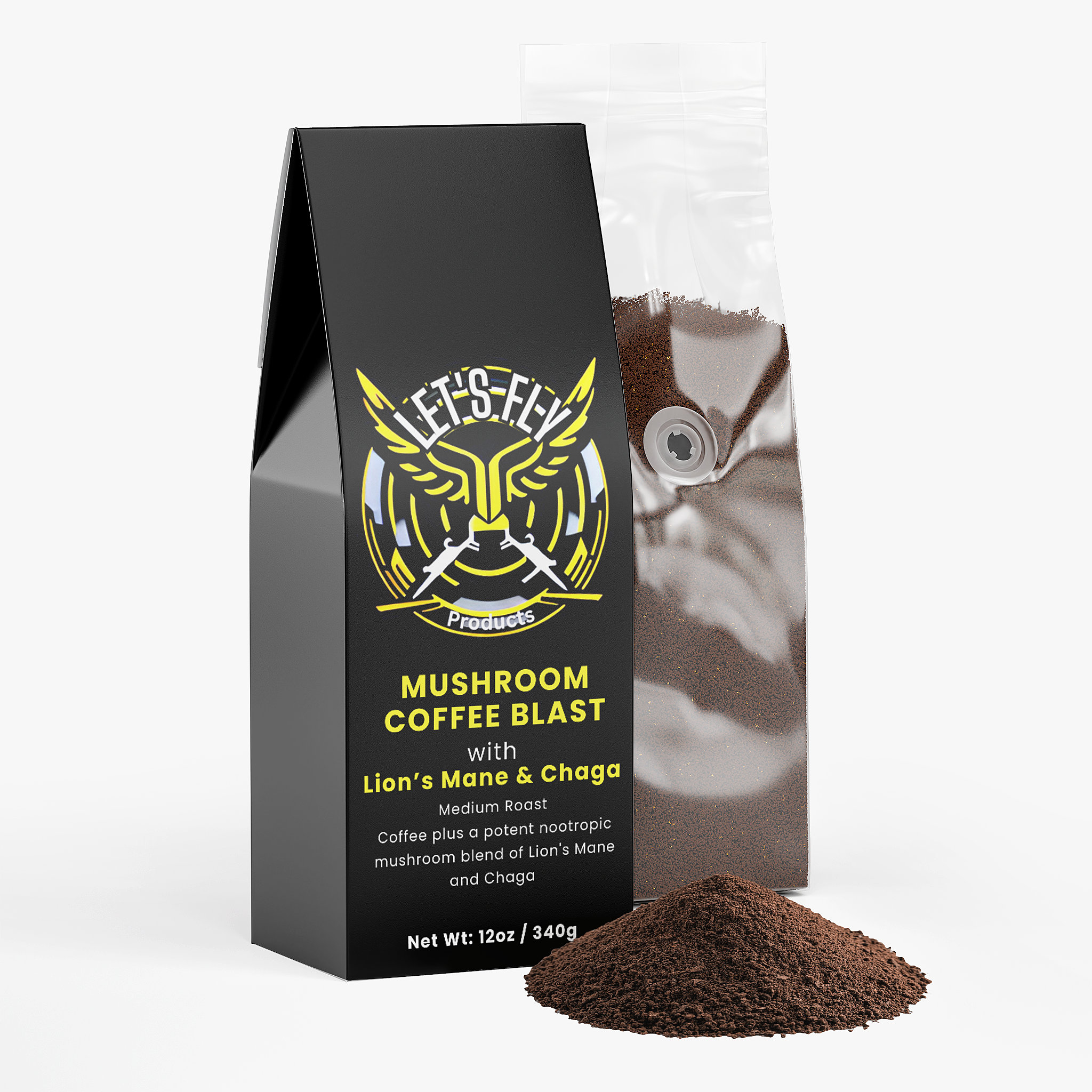 Mushroom Coffee Blast with Lion’s Mane & Chaga