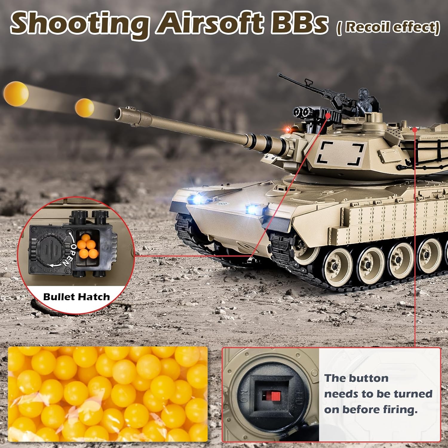 Supdex FPV RC M1A2 Abrams Tank