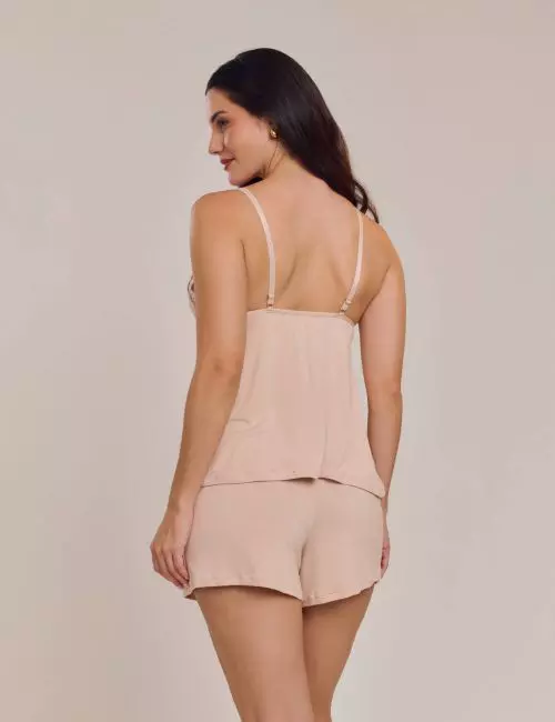 Babydoll Nude com Renda Alice