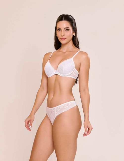 Conjunto de Renda Branco Laísa