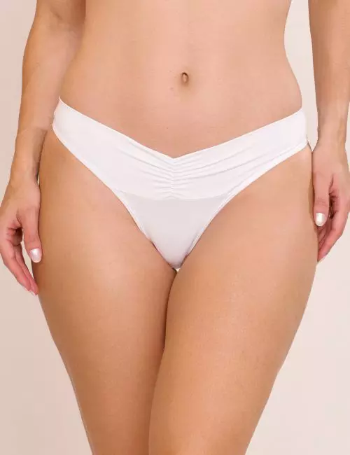 Calcinha Fio Dental Branca Juliana Tam G
