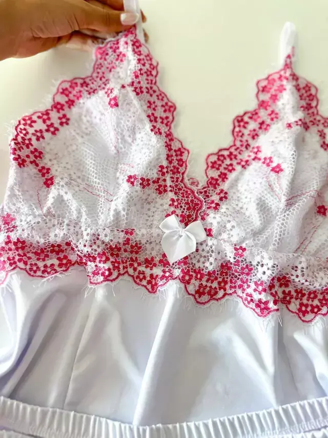 Baby Doll Joana Branco com Pink