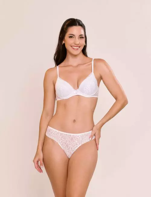 Conjunto de Renda Branco Laísa