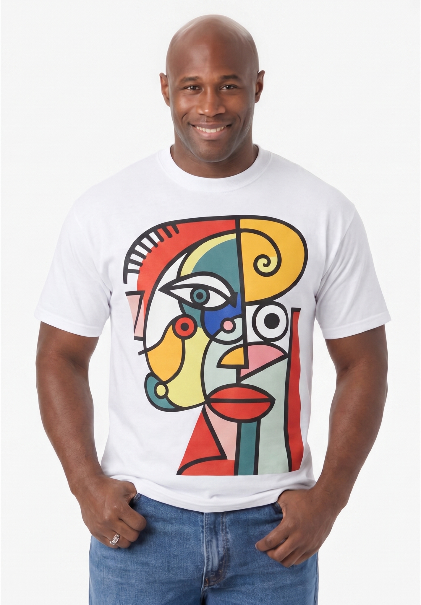 Abstract Face Art T-Shirt