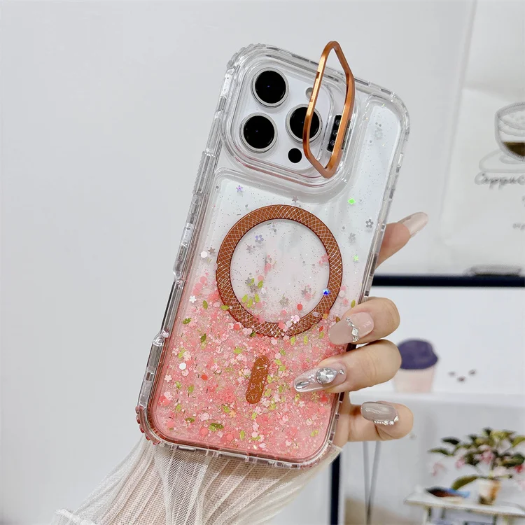 Glitter MagSafe Clear Phone Cases