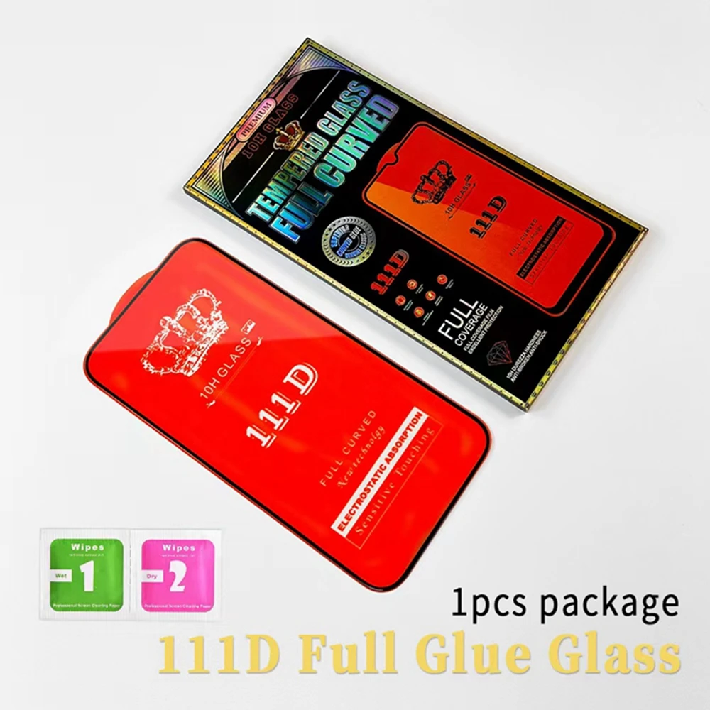 111D Full Glue Curved Tempered Glass
