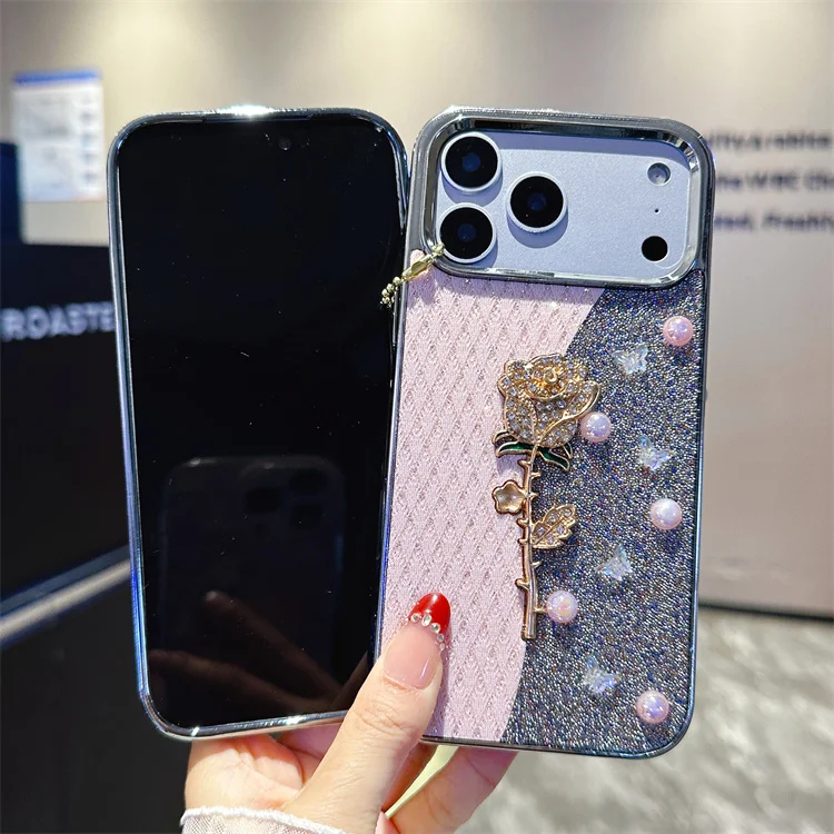Glitter Rose iPhone Case