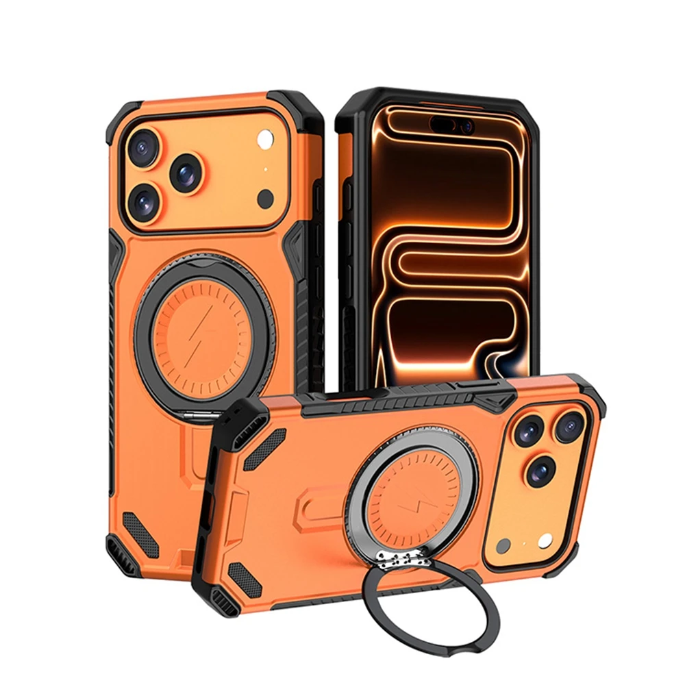Shockproof Magnetic iPhone Case - Purple