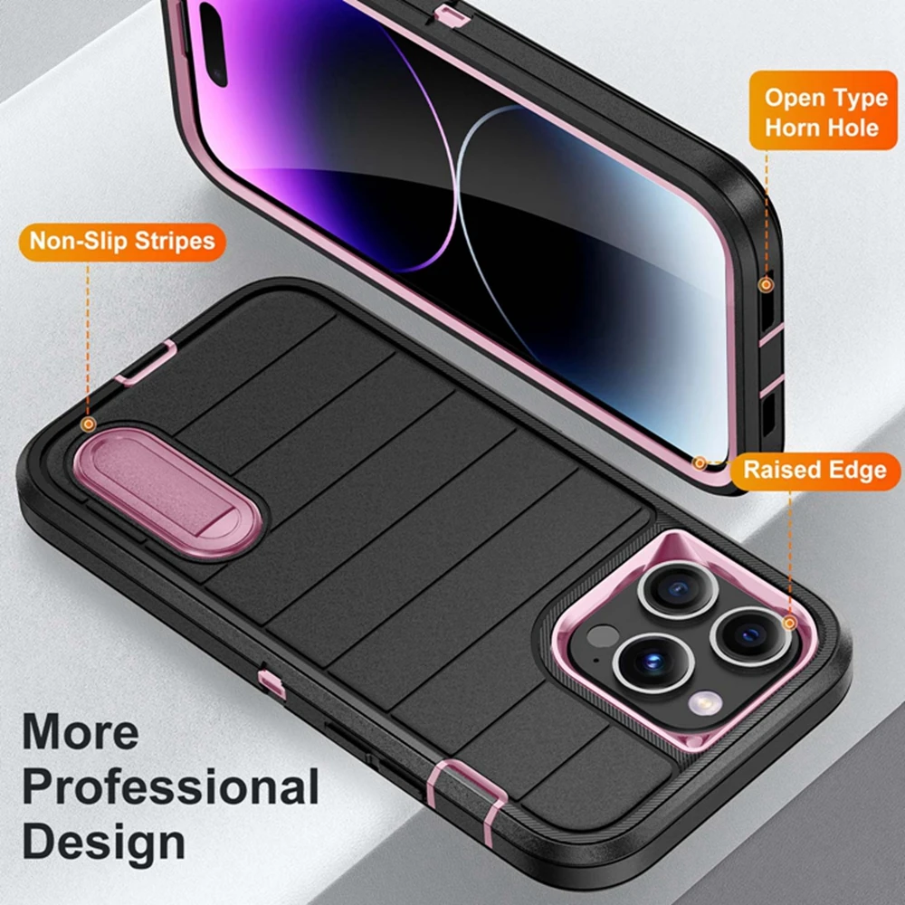 Rugged iPhone Case with Kickstand