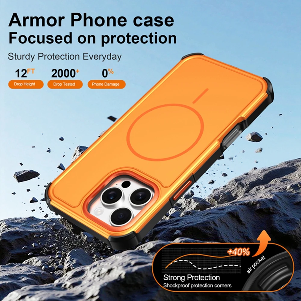 Magnetic Armor Phone Case
