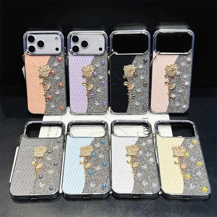 Glitter Rose iPhone Case