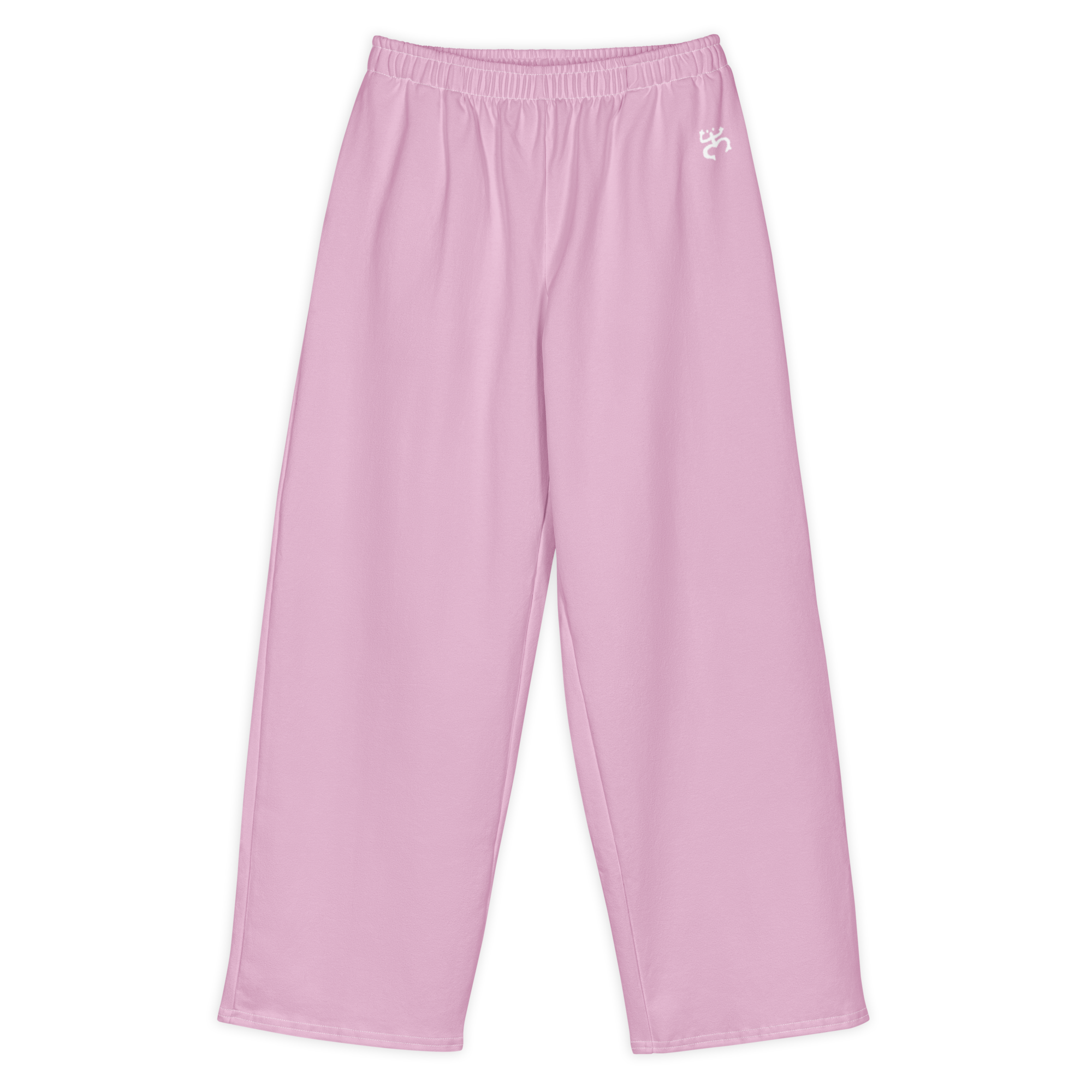 Coquí Cotton Wide Legged Pants- Pink/White