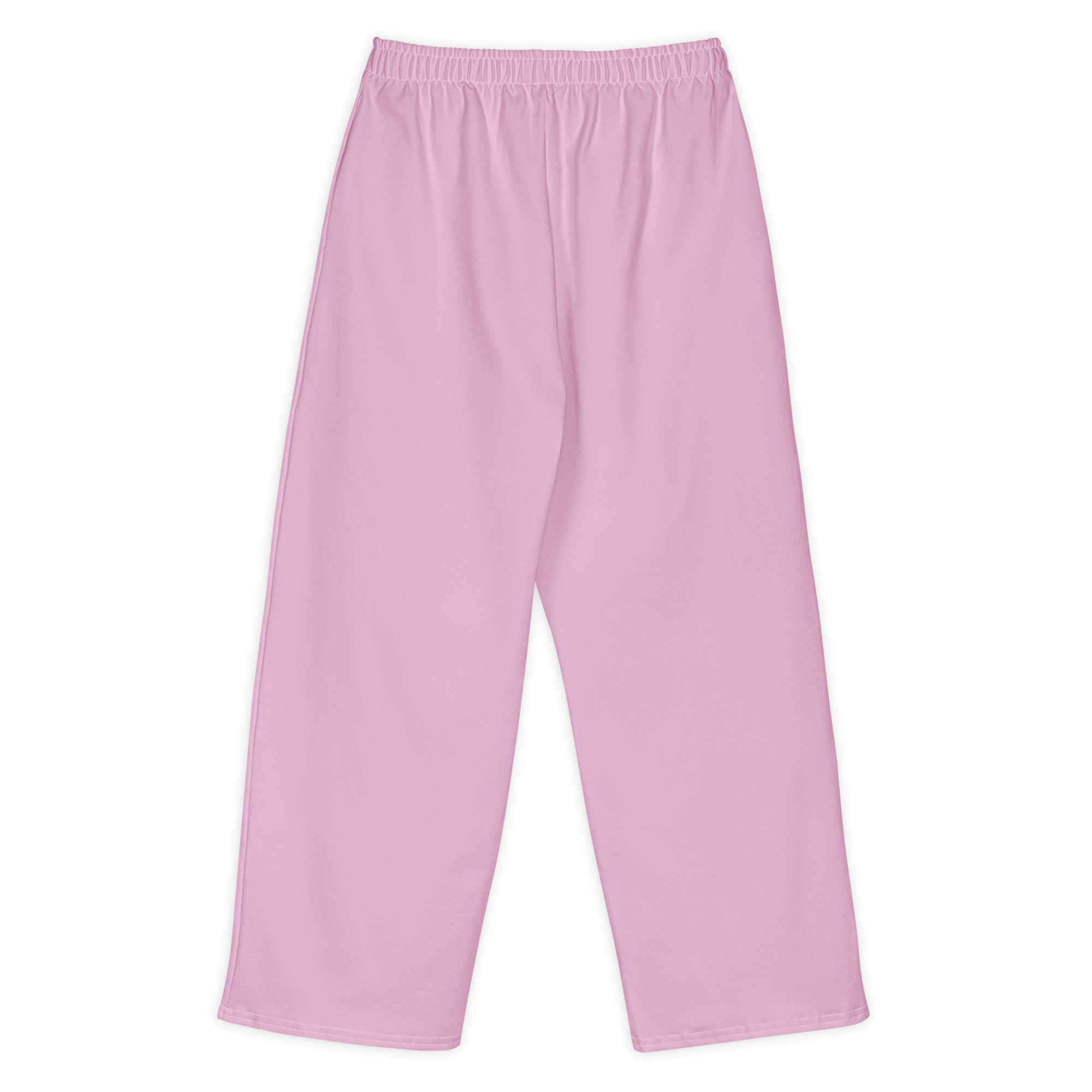 Coquí Cotton Wide Legged Pants- Pink/White