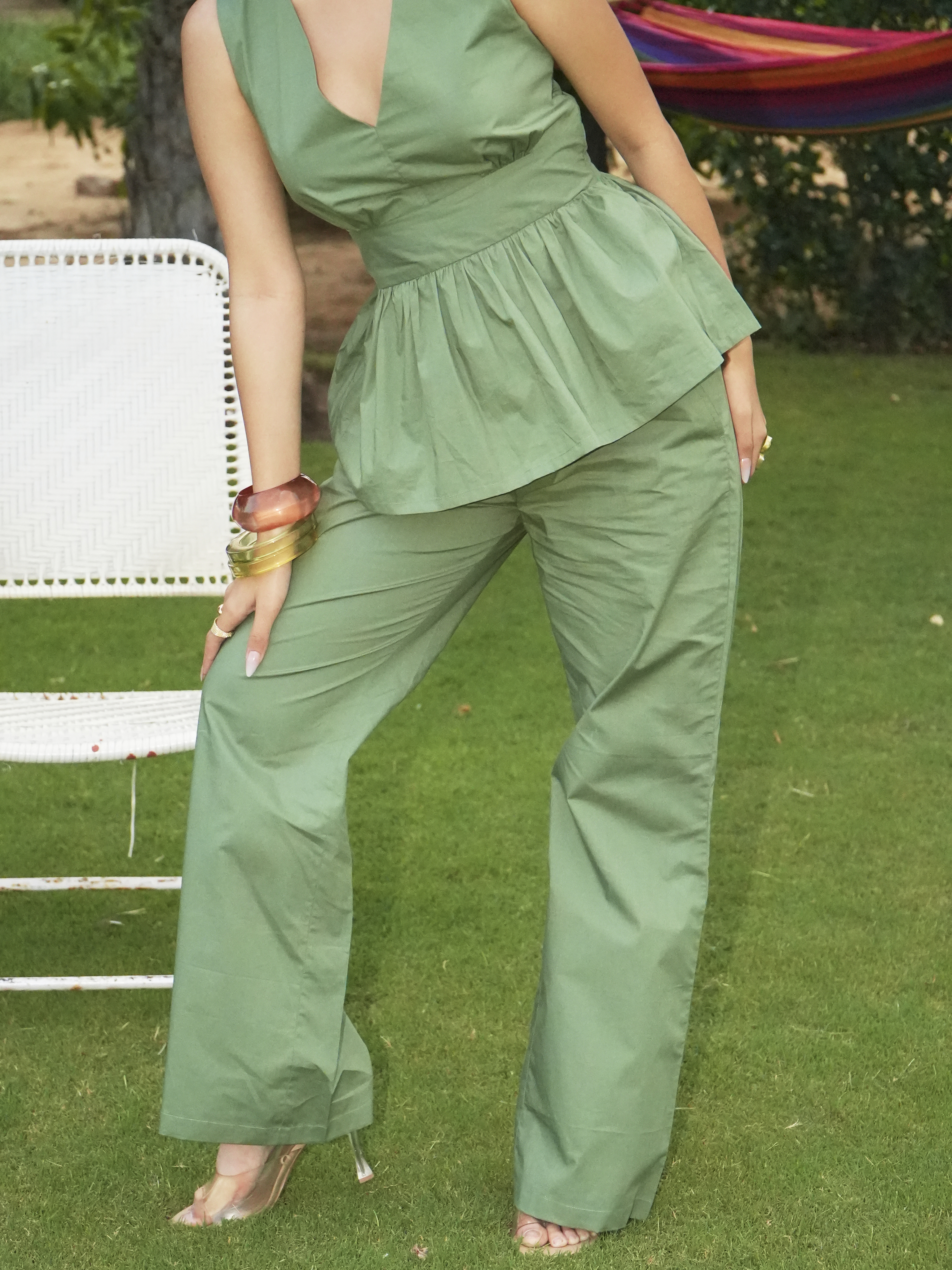 The Sage Peplum Pants