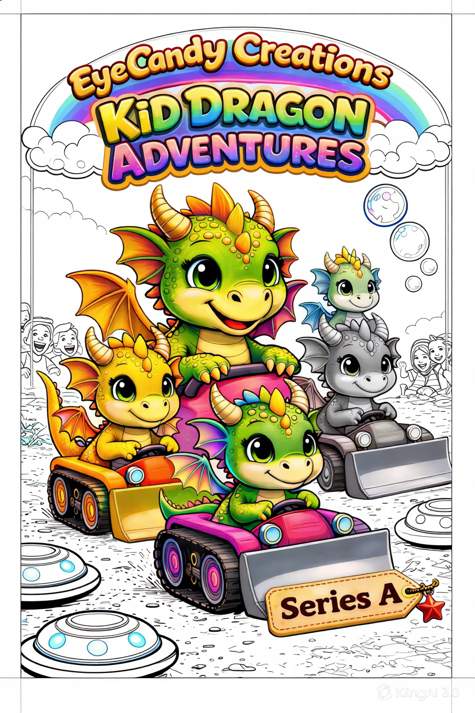 Kid Dragon Adventures : COLORING BOOK