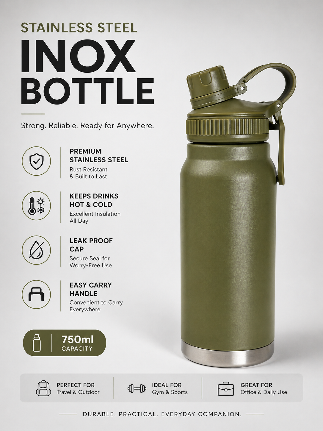 Stainless Steel INOX Bottle