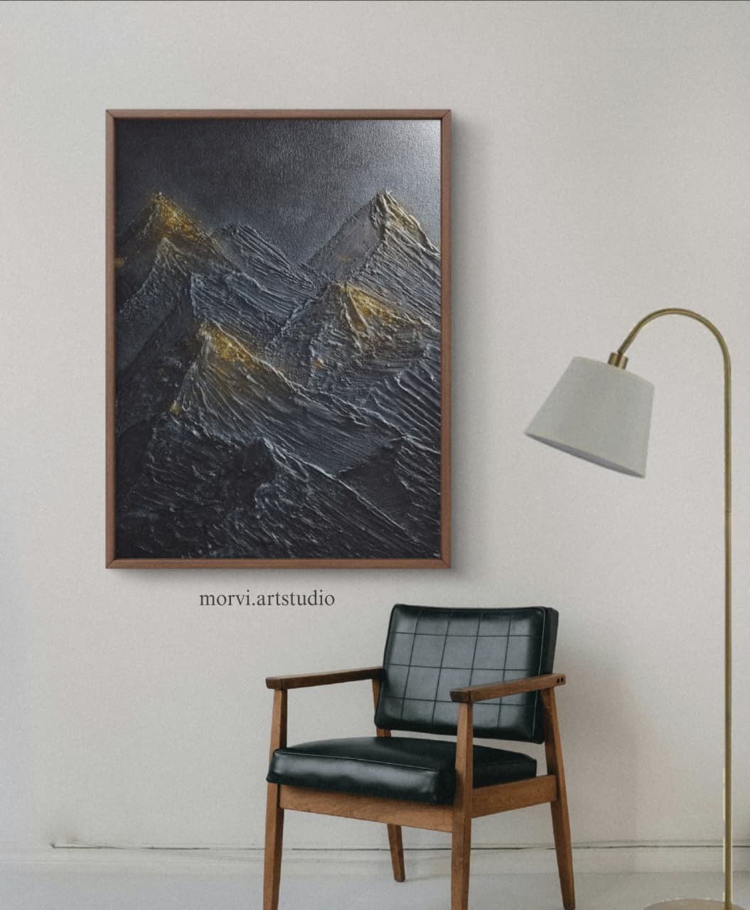 Textured Mountain Wall Art
