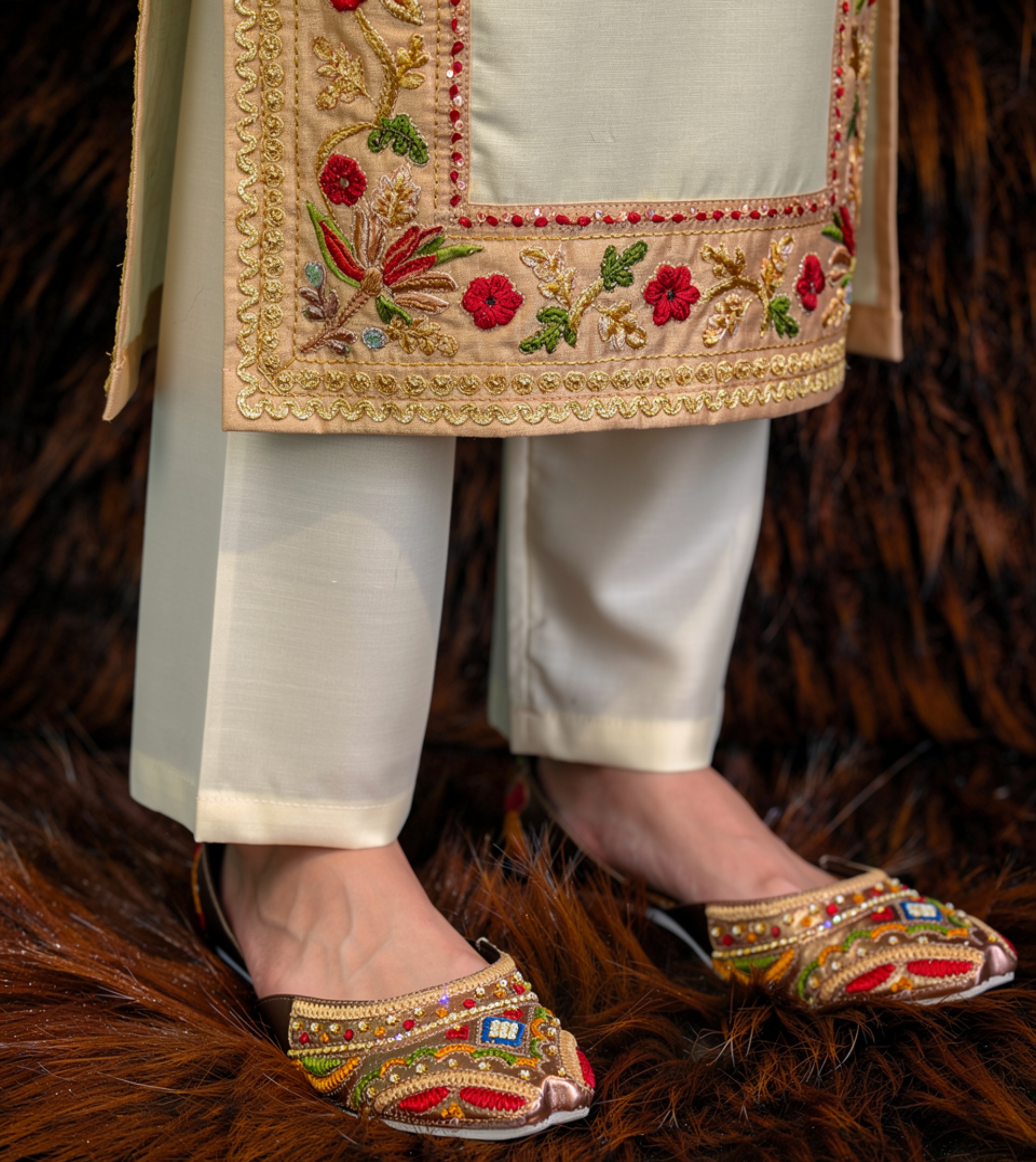 Embroidered Khussa Flats