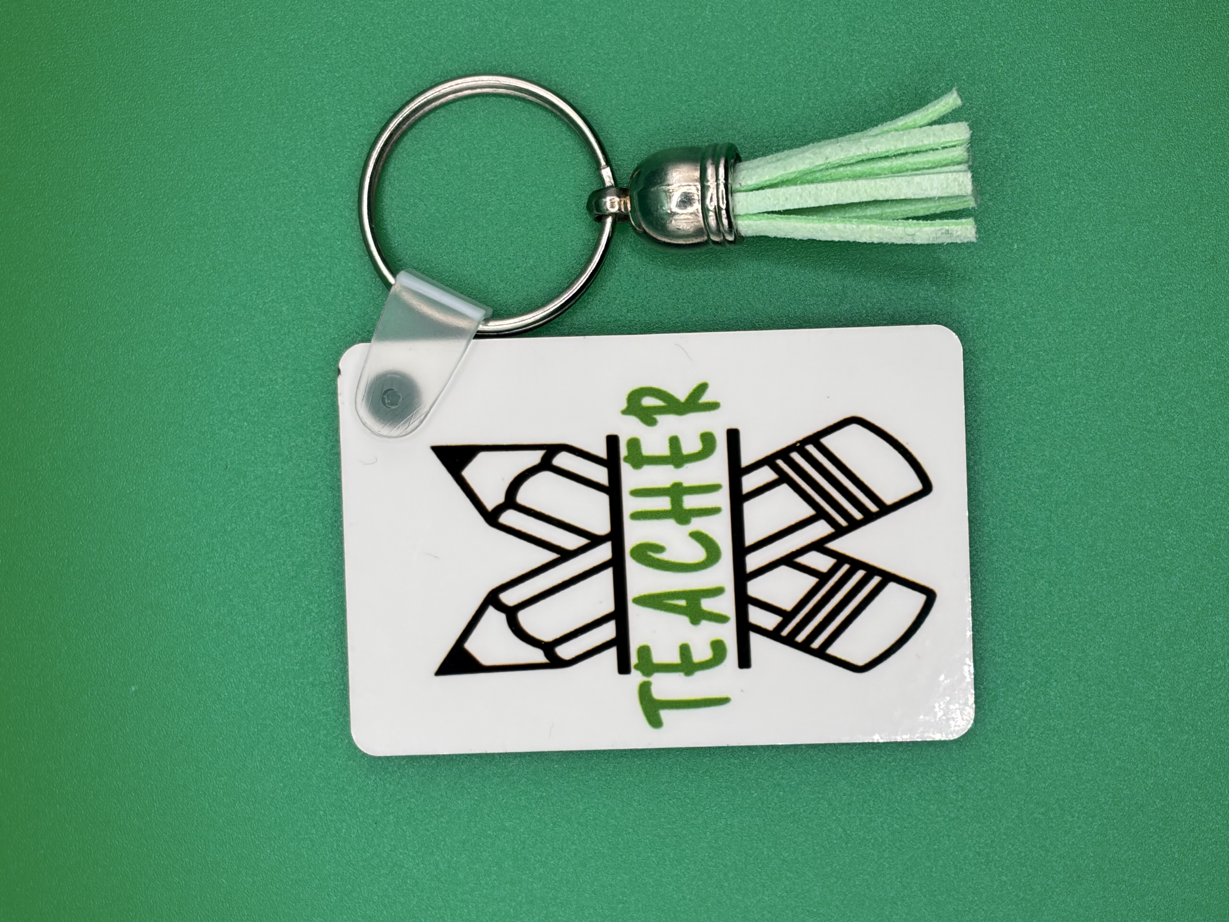 Teacher Keychain CROSSED PENCILS
