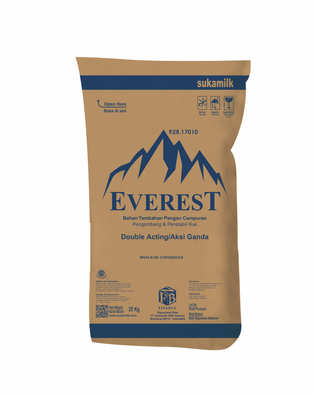 Baking Powder Everest / Bahan Tambahan Pangan Pengembang / Penstabil Kue 25 Kg