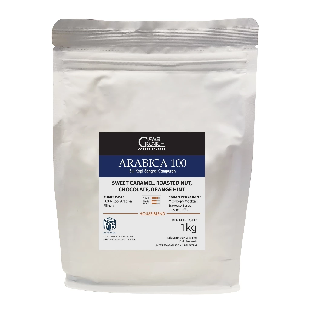 Arabica 100 House Blend Coffee Beans 1kg