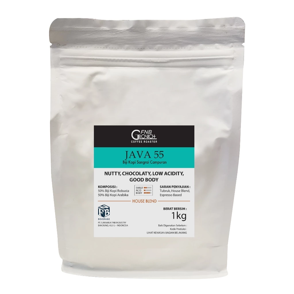 Java 55 House Blend Medium to Dark Roast - FNB Grovich