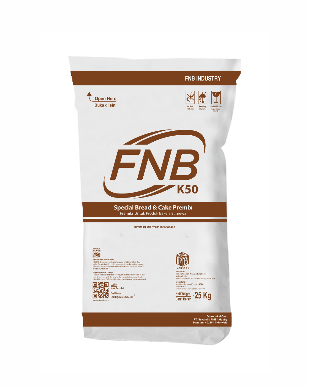 Special Bread & Cake Premix FNB K50 ukuran 25 KG