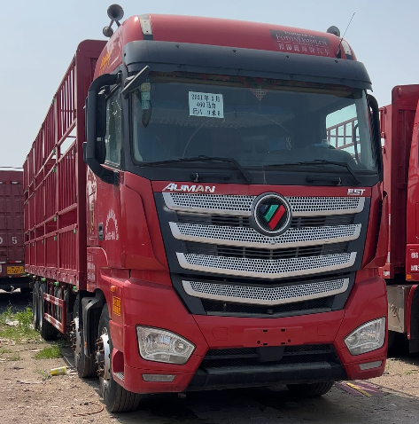 Red Heavy-Duty Cargo Truck