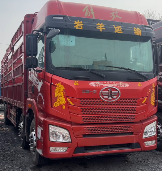 Heavy Duty Red Transport Truck