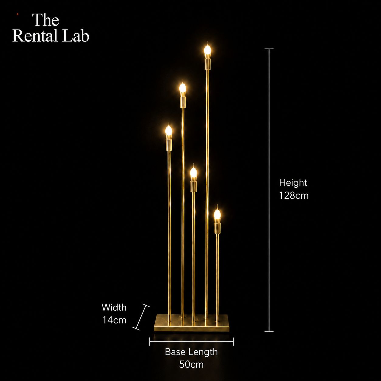 Gold Plum Blossom Tube Lamp