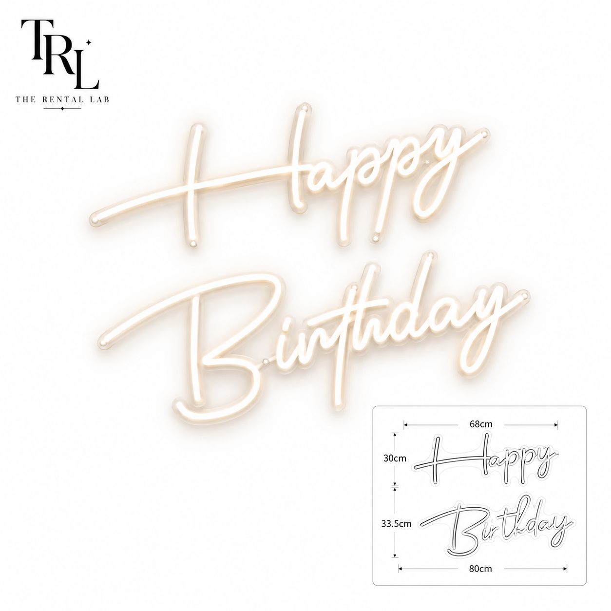 Happy Birthday Neon Light III